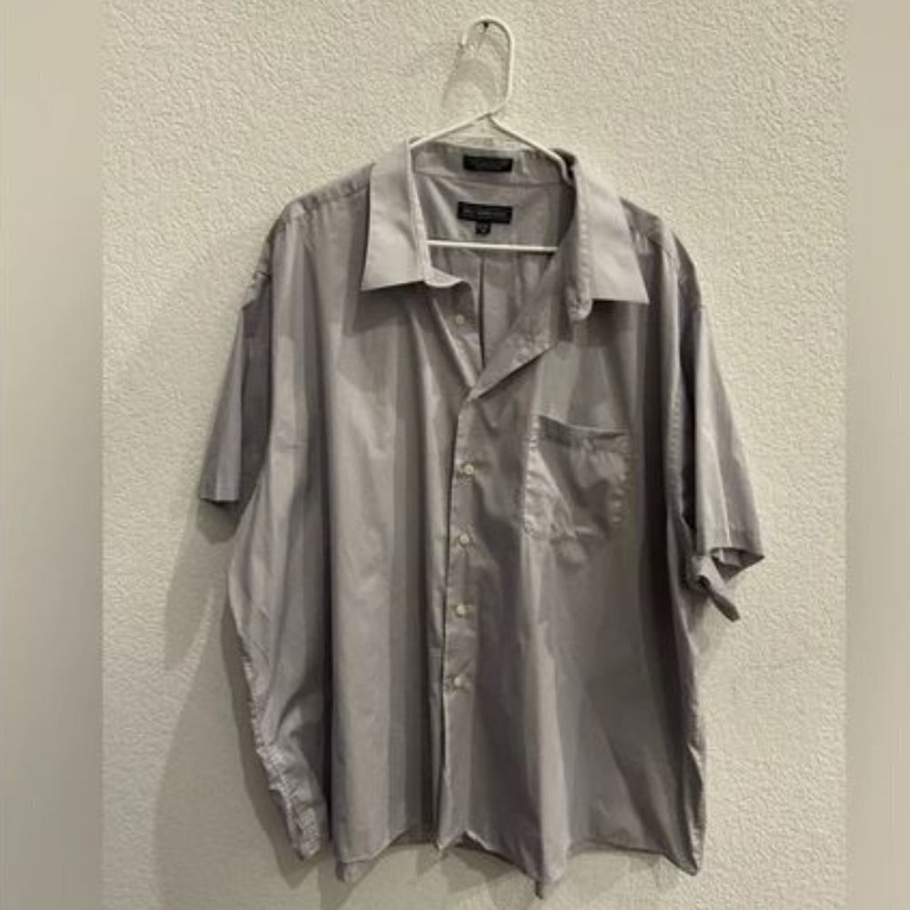 Bill Robinson Men’s Gray Button Down Top - Picture 3 of 3